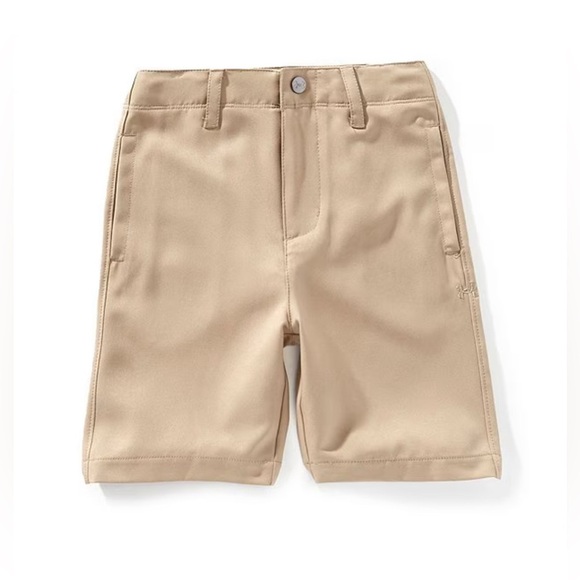 Boys Under Armour UA Golf Medal Play Shorts Khaki 4T New with Tags - Picture 1 of 6
